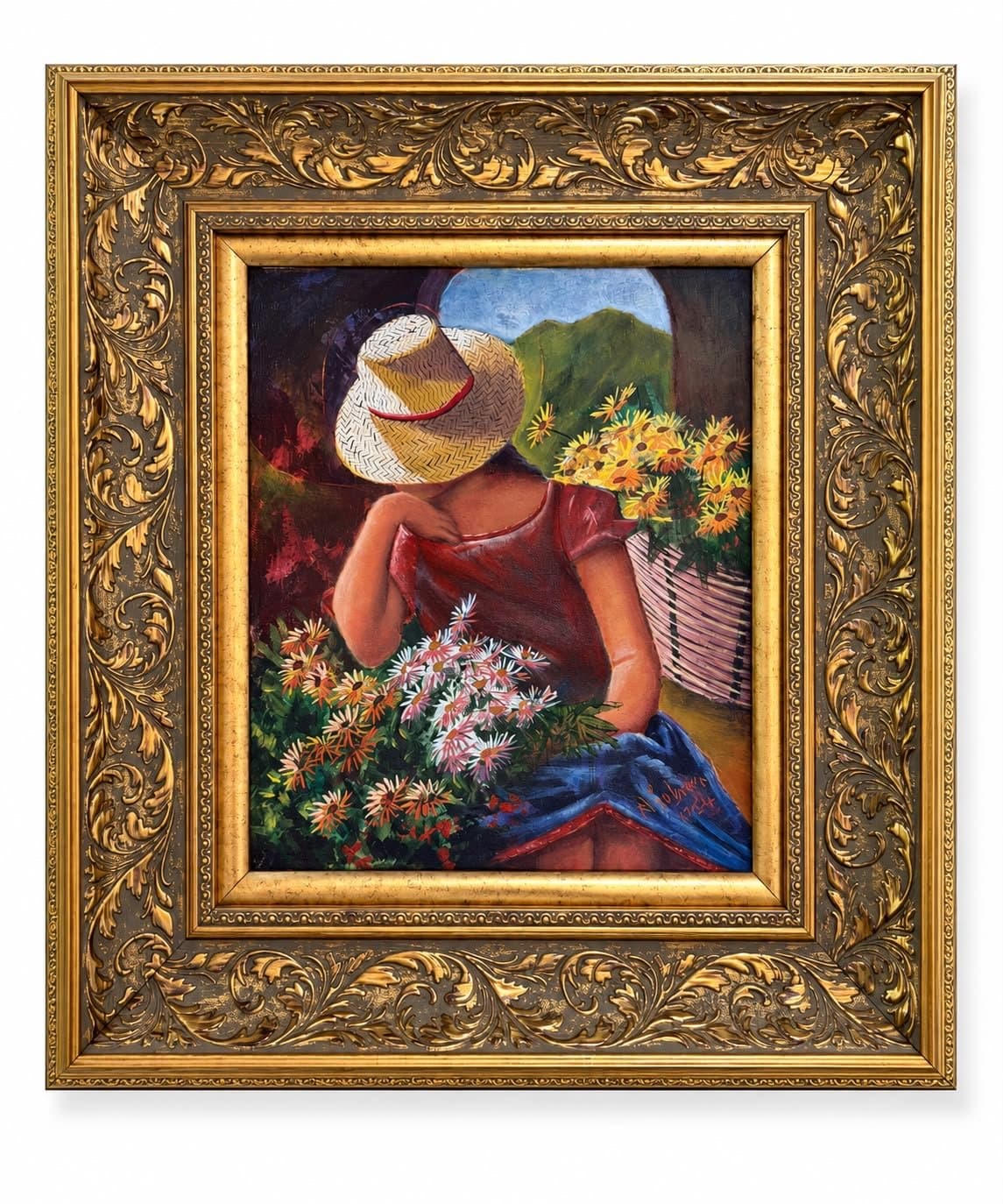Florista, obra de Adalid Cabrera