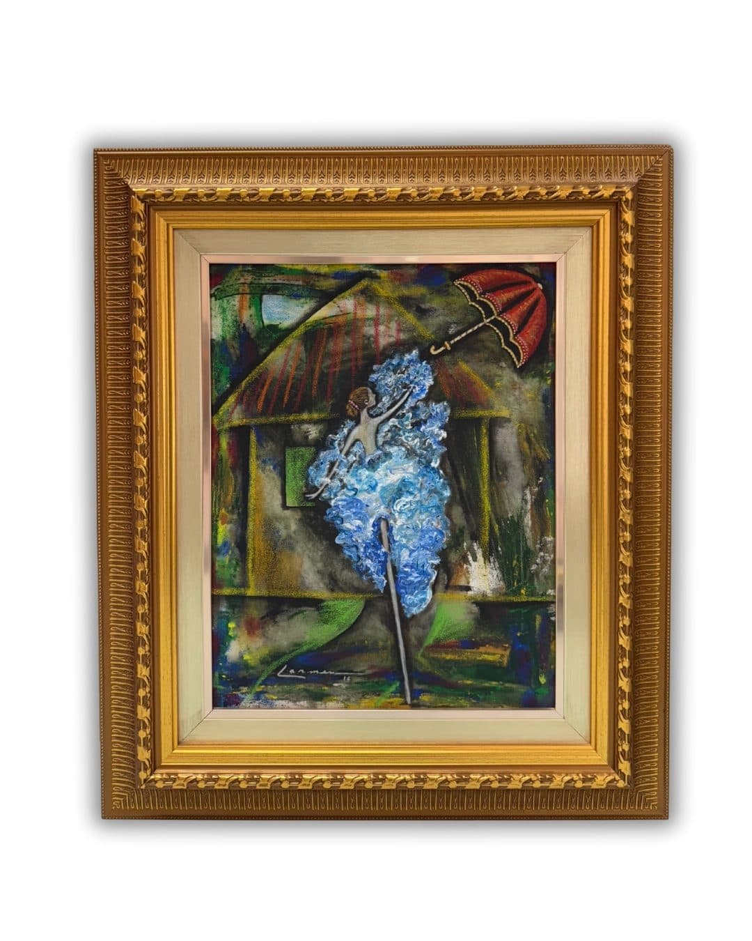 Bailarina Vestido Azul, obra de Carmen Moncada