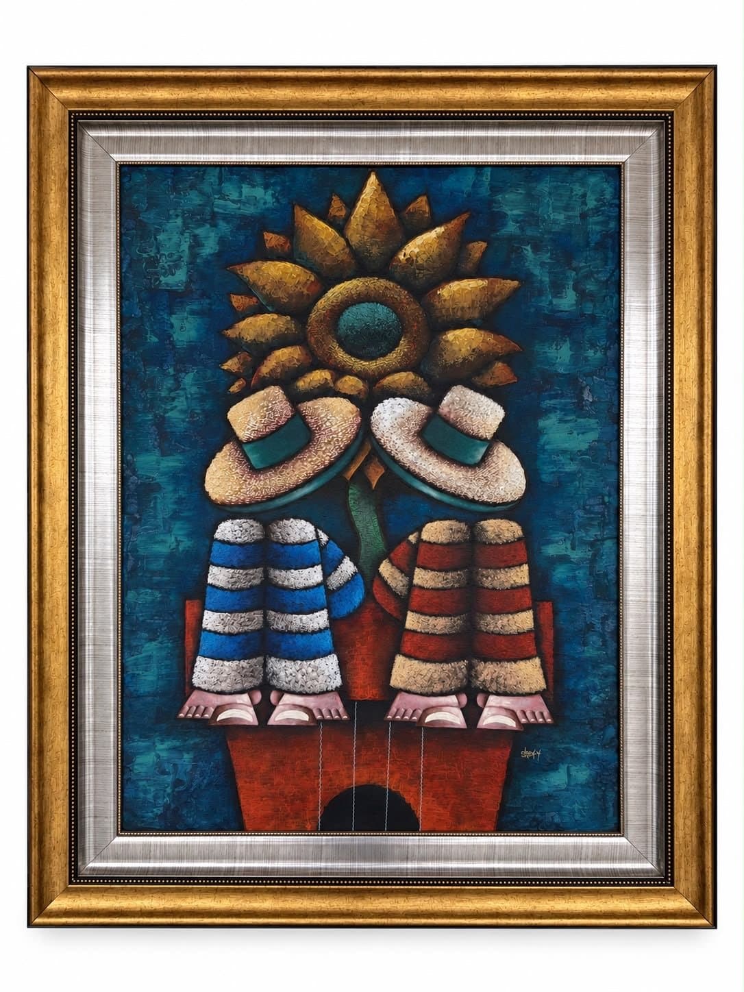 Dos hombres, obra de Lucky