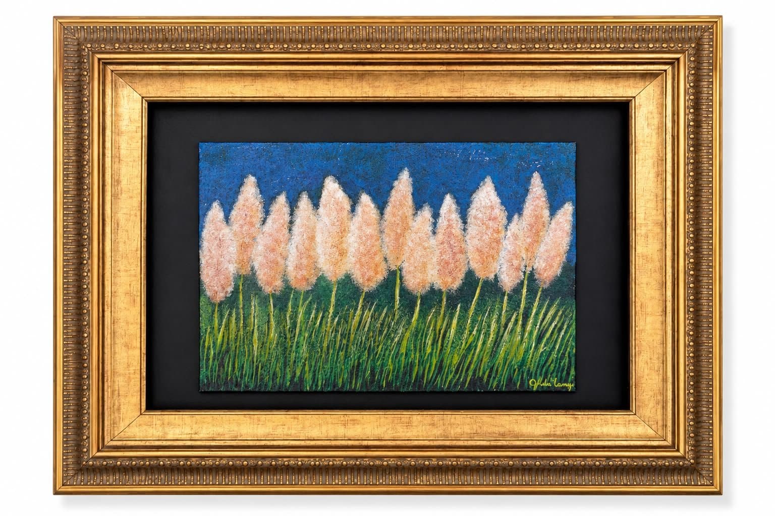 Espigas de arroz, obra de Gilda Lange