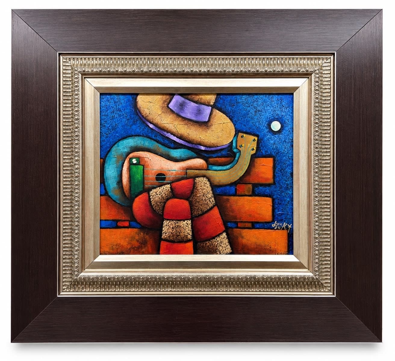 muñeco sentado, obra de Lucky