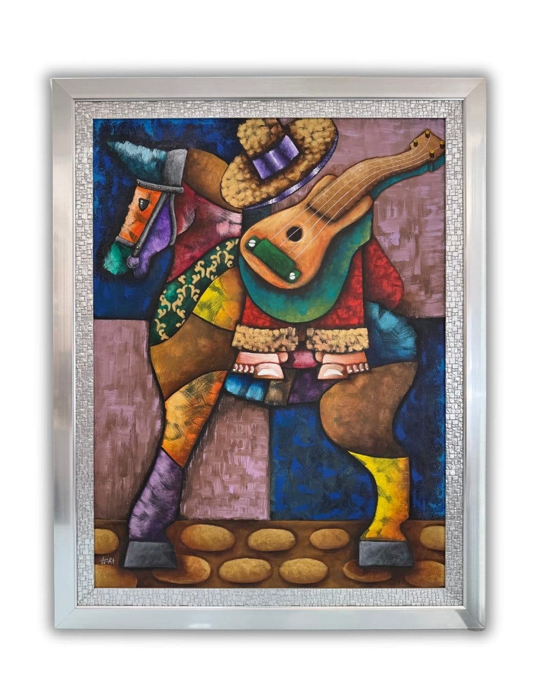 Musico y Caballo, obra de Lucky