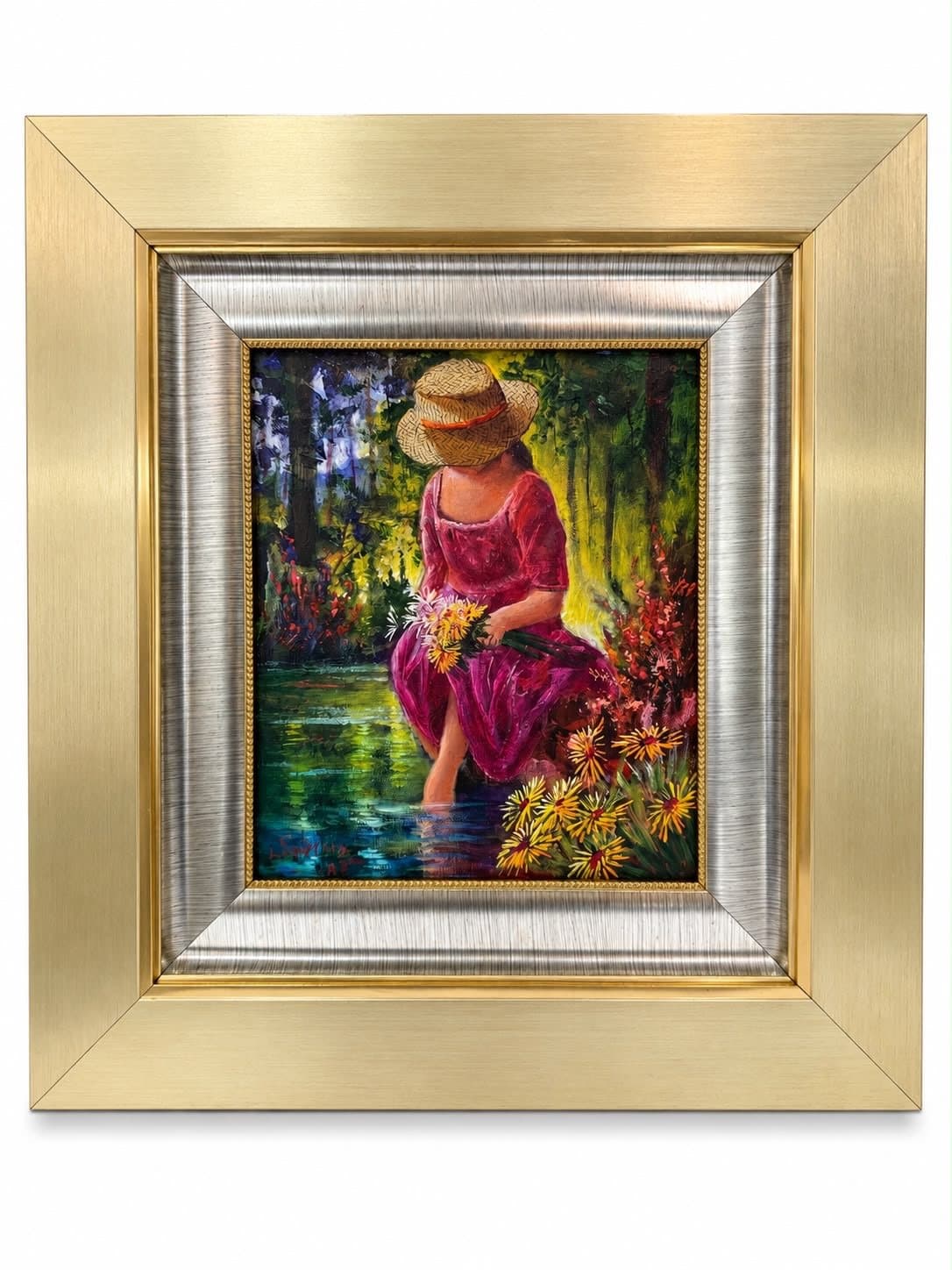 Niña con Sombrero, obra de Adalid Cabrera