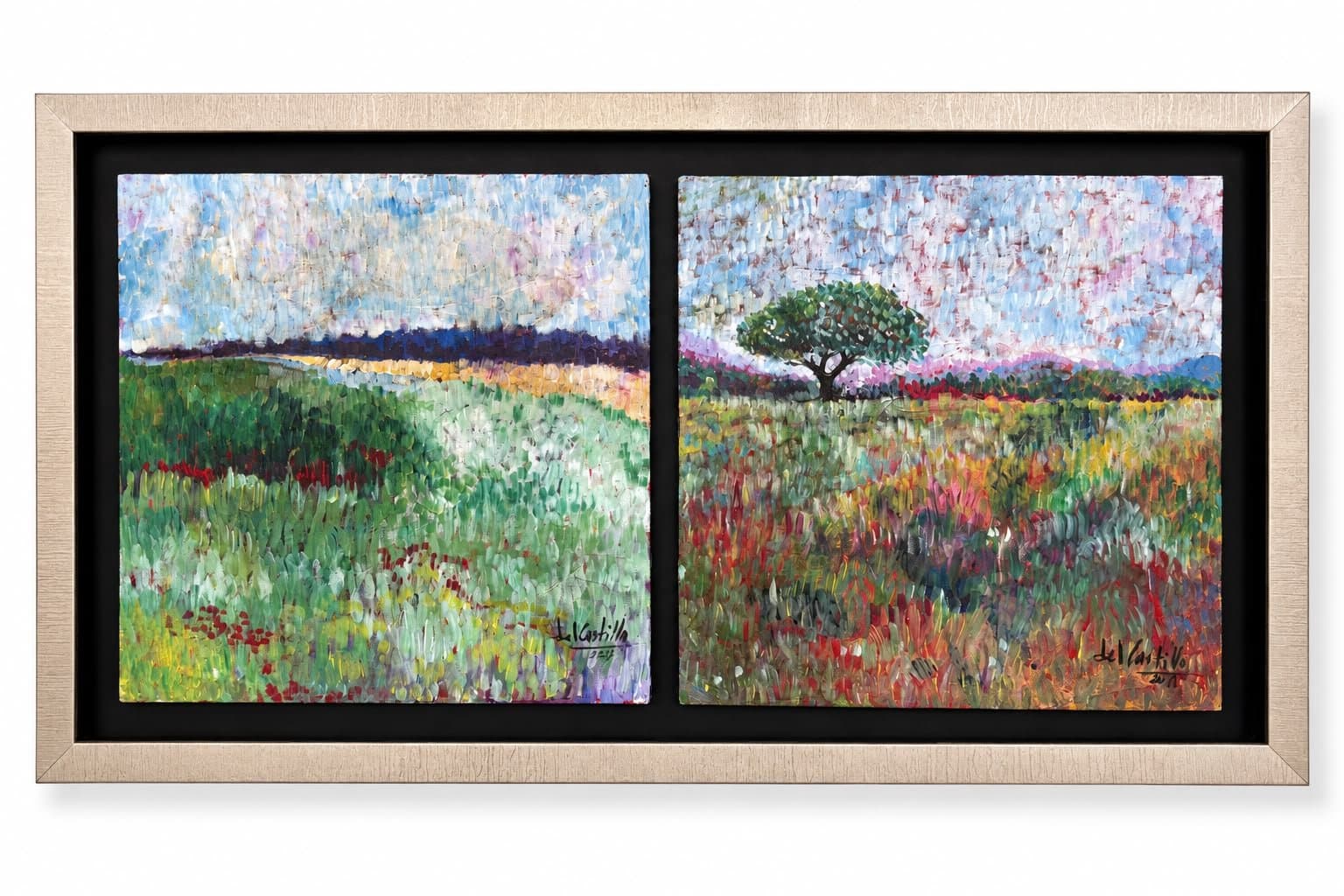 Paisaje Diptico, obra de Mario del Castillo